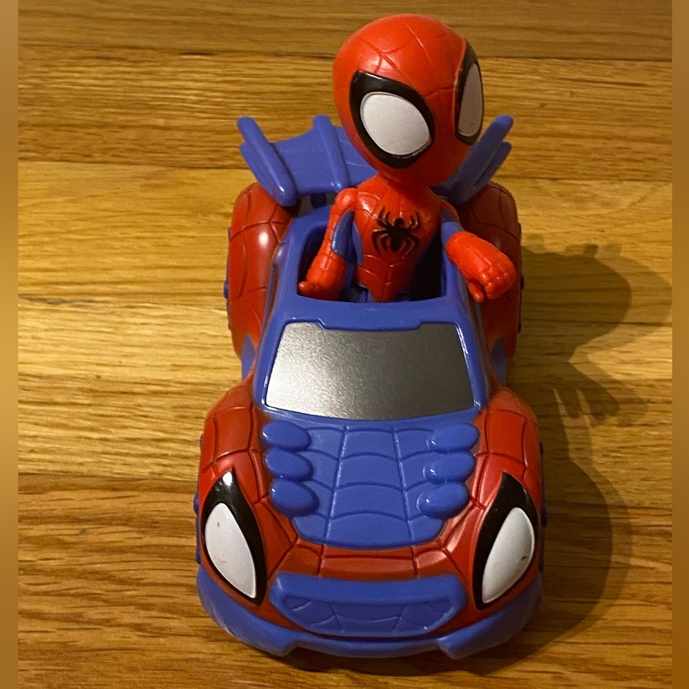 Spider-Man Red and Blue Toy Car